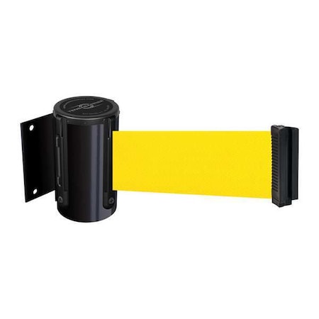 Tensabarrier Belt Barrier, Black, Belt Color Yellow 896-STD-33-STD-NO-Y5X-C