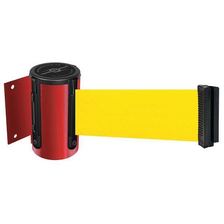 Tensabarrier Belt Barrier, Red, Belt Color Yellow 896-STD-21-STD-NO-Y5X-C