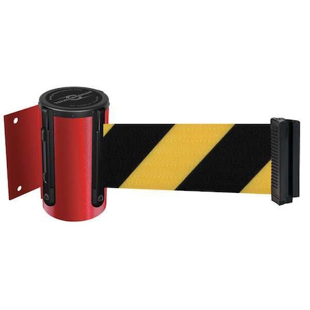 Tensabarrier Belt Barrier, Red, Belt Yellow/Black 896-STD-21-STD-NO-D4X-C
