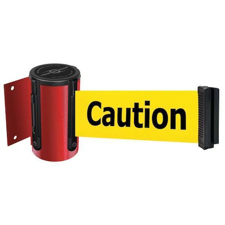Tensabarrier Retractable Belt Barrier, 7 1/2 ft Length, Caution Do Not Enter, Red 896-STD-21-STD-NO-YAX-C