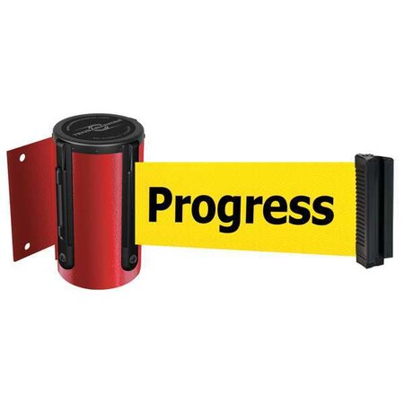 Tensabarrier Belt Barrier, Red, Belt Color Yellow 896-STD-21-STD-NO-YCX-C