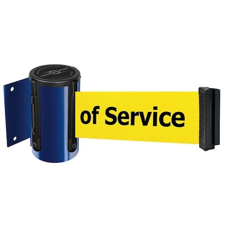 Tensabarrier Belt Barrier, Blue, Belt Color Yellow 896-STD-23-STD-NO-YEX-C