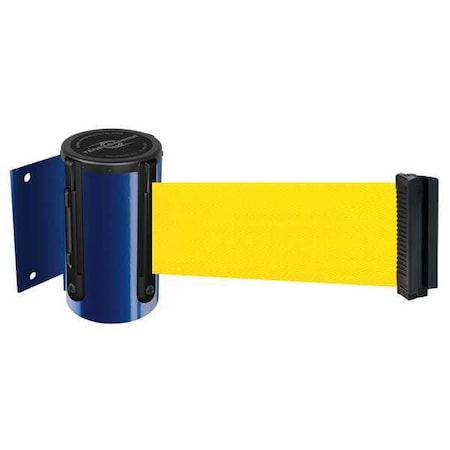 Tensabarrier Belt Barrier, Blue, Belt Color Yellow 896-STD-23-STD-NO-Y5X-C