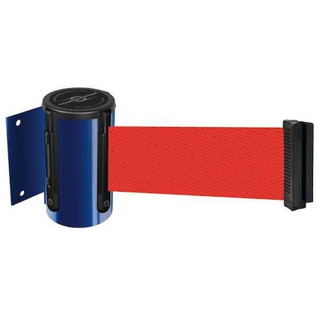 Tensabarrier Belt Barrier, Blue, Belt Color Red 896-STD-23-STD-NO-R5X-C