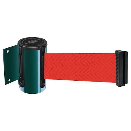 Tensabarrier Belt Barrier, Green, Belt Color Red 896-STD-28-STD-NO-R5X-C