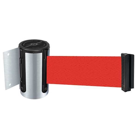 Tensabarrier Belt Barrier, Chrome, Belt Red 896-STD-1S-STD-NO-R5X-C