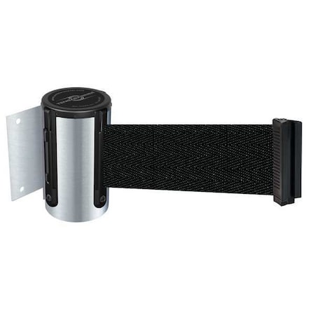 Tensabarrier Belt Barrier, Chrome, Belt Black 896-STD-1S-STD-NO-B9X-C