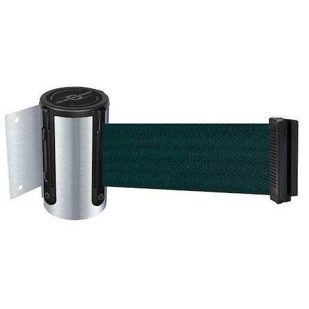 Tensabarrier Belt Barrier, Chrome, Belt Green 896-STD-1S-STD-NO-G6X-C