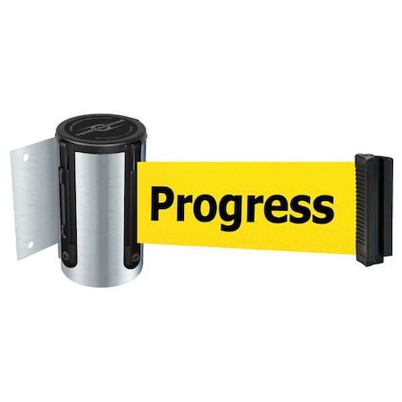 Tensabarrier Belt Barrier, Chrome, Belt Yellow 896-STD-1S-STD-NO-YCX-C