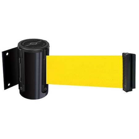 Tensabarrier Belt Barrier, Black, Belt Color Yellow 896-STD-33-MAX-NO-Y5X-C