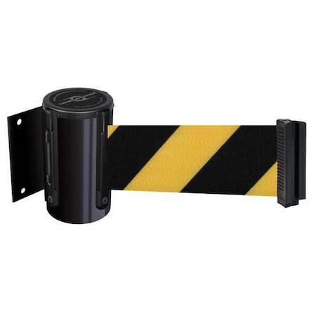 Tensabarrier Belt Barrier, Black, Belt Yellow/Black 896-STD-33-MAX-NO-D4X-C