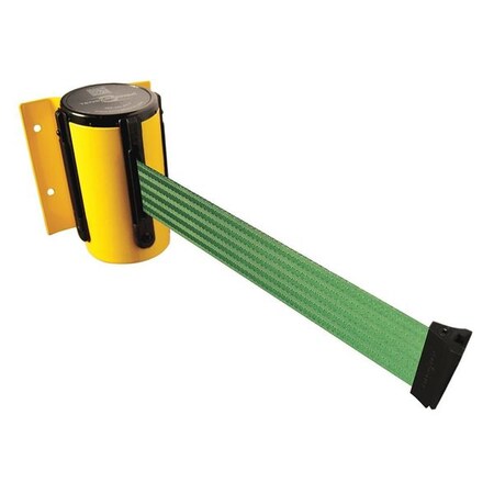 Tensabarrier Belt Barrier, Yellow, Belt Color Green 896-STD-35-MAX-NO-G6X-C