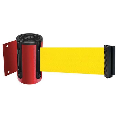Tensabarrier Belt Barrier, Red, Belt Color Yellow 896-STD-21-MAX-NO-Y5X-C