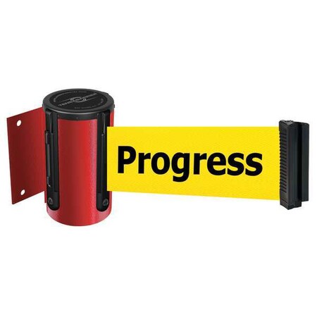 Tensabarrier Belt Barrier, Red, Belt Color Yellow 896-STD-21-MAX-NO-YCX-C