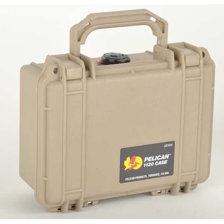 Pelican Desert Tan Protective Case, 8.41"L x 6.76"W x 3.87"D 1120