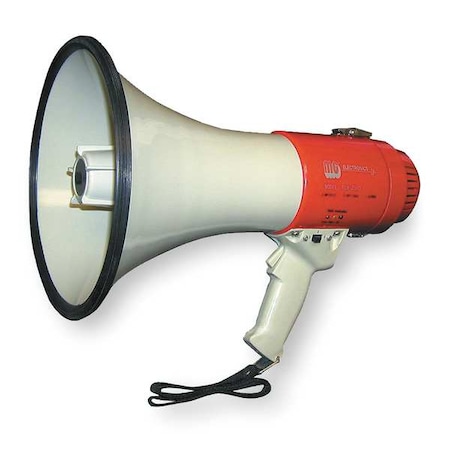 Zoro Select Megaphone, Dia 8 1/2 In, Range 1 Mile 3YML9