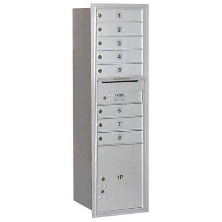 Salsbury Industries 4C Standard Horizontal MailBox, Recessed, 15 Door Height Equivalent 3715S-08AFU