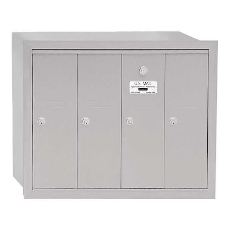 Salsbury Industries Mailbox, 30 lb, Recessed, - 3504ARU