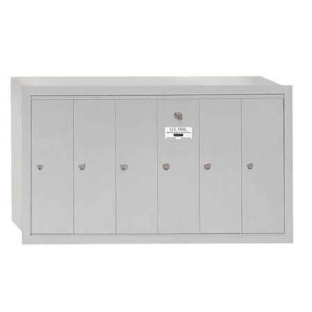 Salsbury Industries Mailbox, 40 lb, Recessed, - 3506ARU