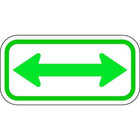 Zing Handicap Parking Sign, Double Arrow, 6X12, 2361 2361