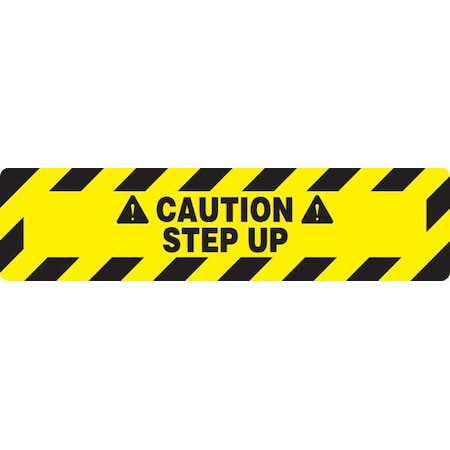 Zoro Select Floor sign, 6 in H, 24 in W, Vinyl, Rectangle, 3YRU8 3YRU8