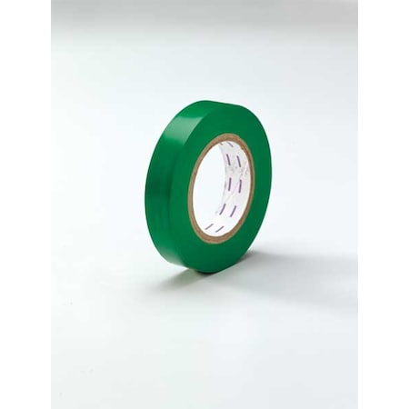 Zoro Select Floor Marking Tape, vinyl, Solid, Green, 1 in W., 5 mil Thickness 3YRZ2
