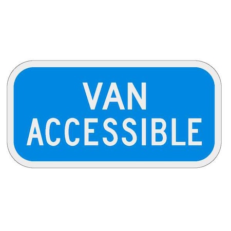 Lyle Van Accessible Parking Sign, 6" x 12, FD02B FD02B