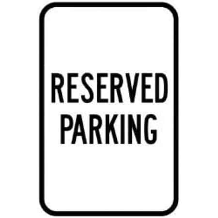 Brady Parking Sign, 18"H, 12"W, Aluminum, 115228 115228