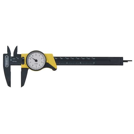 General Tools Dial Caliper, 0-150mm 144MM
