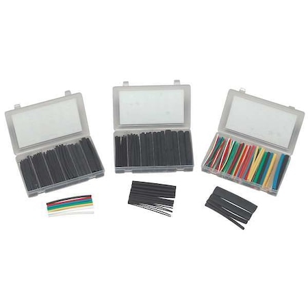 Panduit Heat Shrink Tube Kit, Dual Wall, Thin Wall, 2:1 I.D. Shrink Ratio, 6 in KP-HSTT2