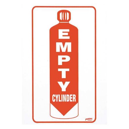 Brady Cylinder Label, Information, Vinyl, 7 in H x 5 in W, Rectangle SM573E