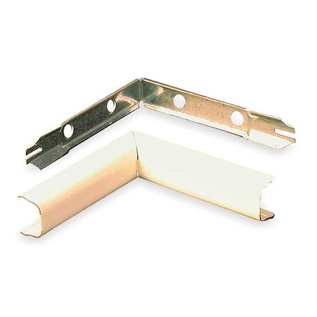 Legrand Internal Elbow Raceway, 500 Series, 1 Channel, 3/4 in W, 0.53 in H, 3-1/4 in L, Ivory V517