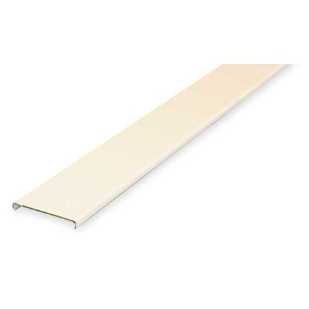 Legrand Cover Plate Raceway, 2400 Series, 1;2 Channel, 1-15/16 in W, 1/4 in H, 5 ft L, Ivory V2400C