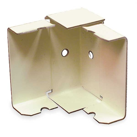 Legrand Internal Elbow Raceway, 2400 Series, 2 Channel, 1.90 in W, 1-3/4 in H, 1-3/4 in L, Ivory V2417M