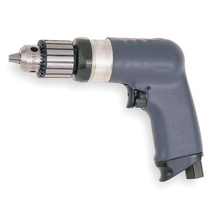Ingersoll-Rand Air Drill, Industrial, Pistol, 3/8 In. 5RALST6
