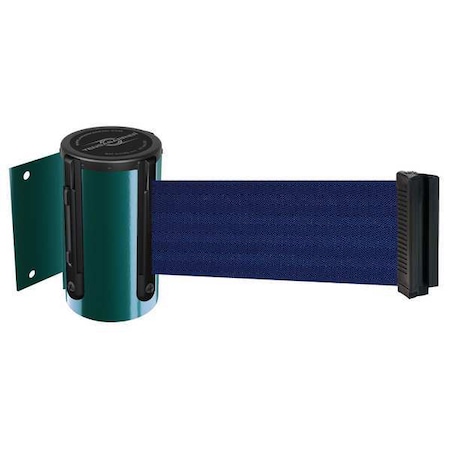 Tensabarrier Belt Barrier, Green, Belt Color Blue 896-STD-28-MAX-NO-L5X-C