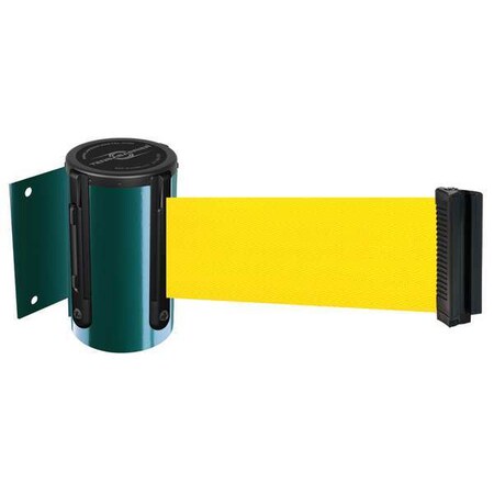 Tensabarrier Belt Barrier, Green, Belt Color Yellow 896-STD-28-MAX-NO-Y5X-C