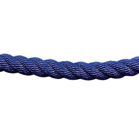 Lawrence Metal Barrier Rope, 1-1/2 In x 6 ft, Blue ROPE-TWST-23-06/0-X-XXXX-XX