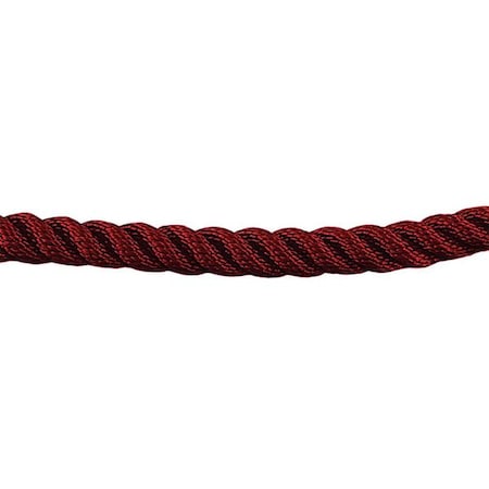 Lawrence Metal Barrier Rope, 1-1/2 In x 6 ft, Red ROPE-TWST-21-06/0-X-XXXX-XX