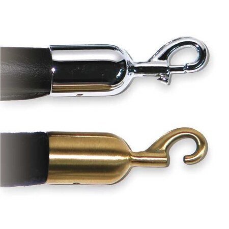 Lawrence Metal Post Rope Snap End, Polished Chrome ROPEEND-SNAP-1P | Zoro