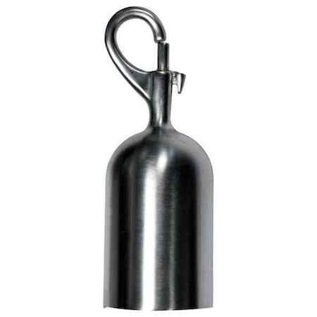 Lawrence Metal Post Rope Snap End, Satin Chrome ROPEEND-SNAP-1S