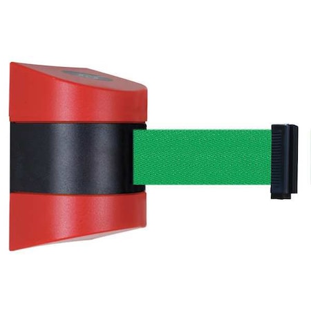 Tensabarrier Belt Barrier, Red, Belt Color Green 897-15-S-21-NO-G6X-C