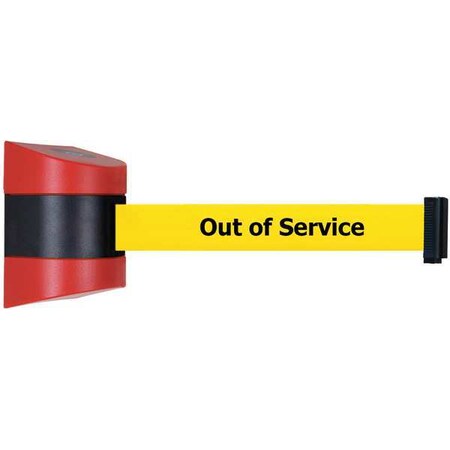 Tensabarrier Belt Barrier, Red, Belt Color Yellow 897-30-S-21-NO-YEX-C