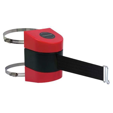 Tensabarrier Belt Barrier, Red, Belt Color Black 897-15-C-21-NO-B9X-A