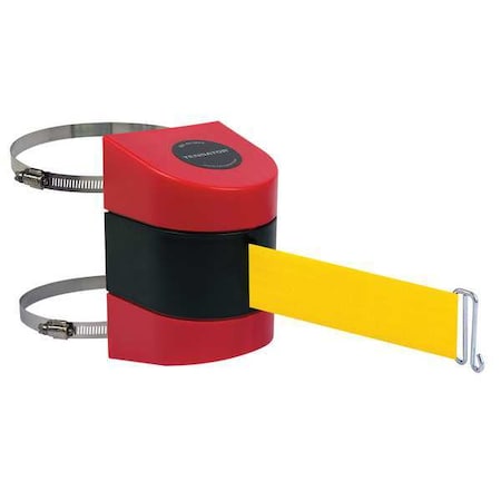Tensabarrier Belt Barrier, Red, Belt Color Yellow 897-15-C-21-NO-Y5X-A
