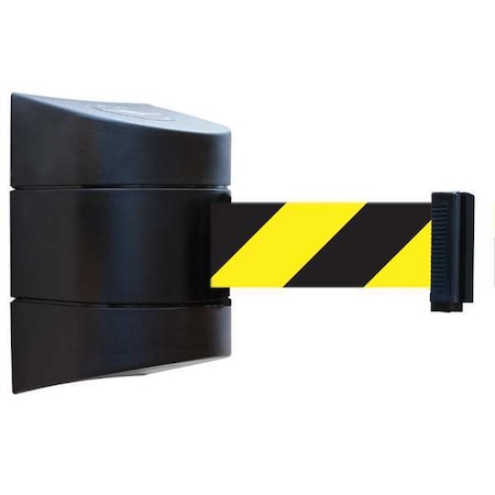 Tensabarrier Belt Barrier, Black, Belt Yellow/Black 897-15-S-33-NO-D4X-C