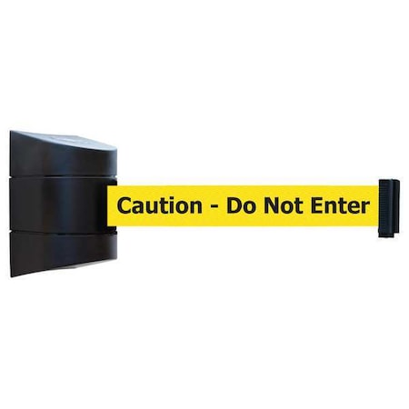 Tensabarrier Belt Barrier, Black, Belt Color Yellow 897-15-S-33-NO-YAX-C
