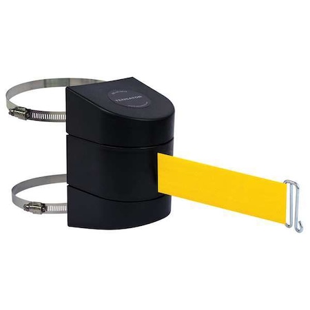 Tensabarrier Belt Barrier, Black, Belt Color Yellow 897-15-C-33-NO-Y5X-A