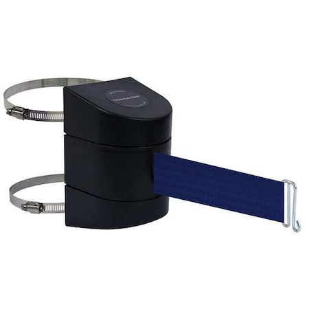 Tensabarrier Belt Barrier, Black, Belt Color Blue 897-15-C-33-NO-L5X-A