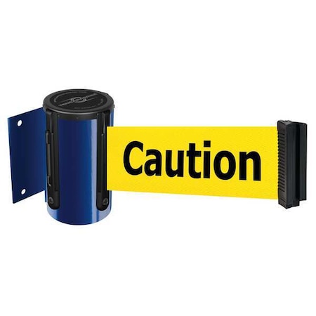 Tensabarrier Belt Barrier, Blue, Belt Color Yellow 896-STD-23-MAX-NO-YAX-C